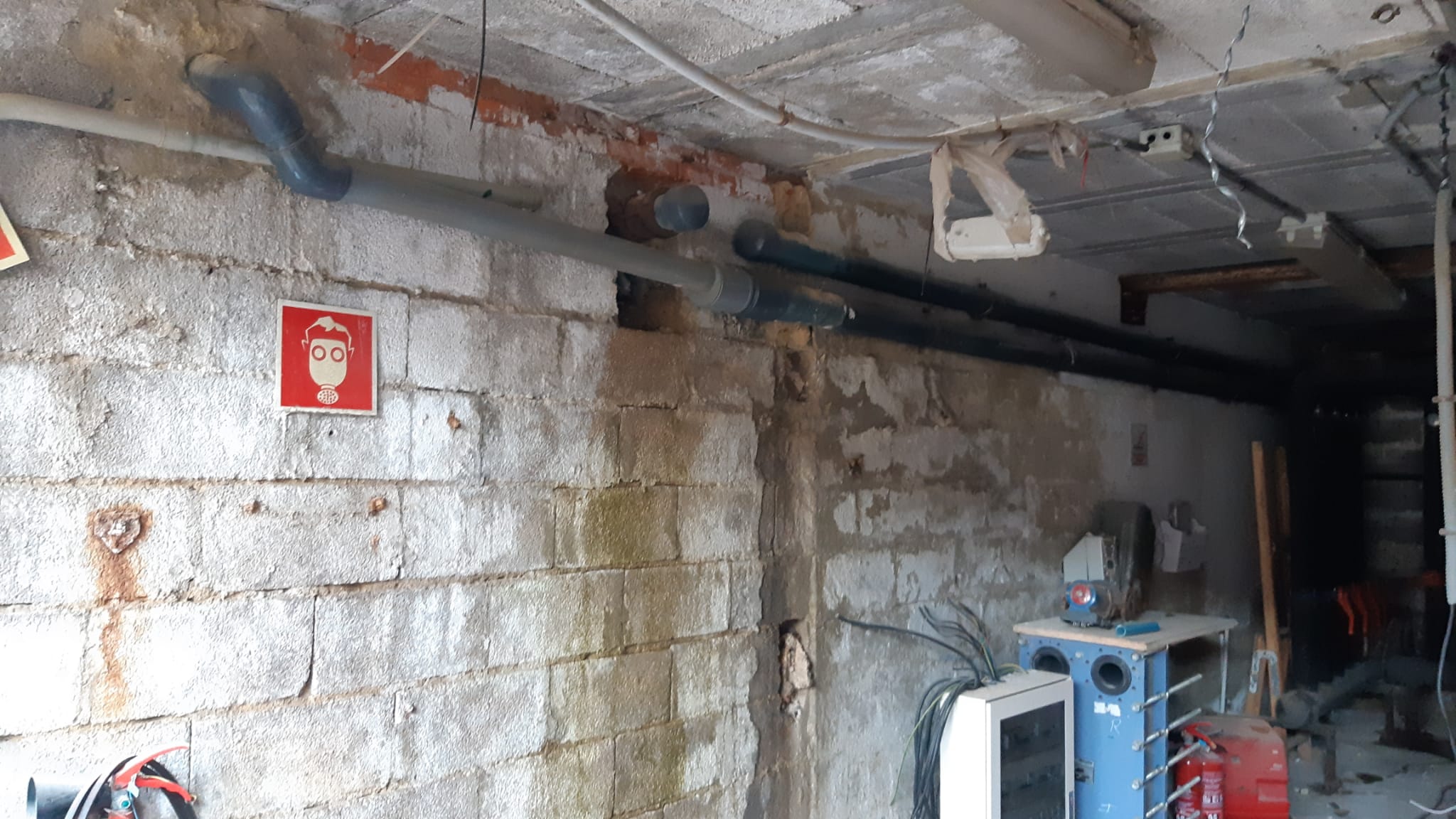 avería interior sala